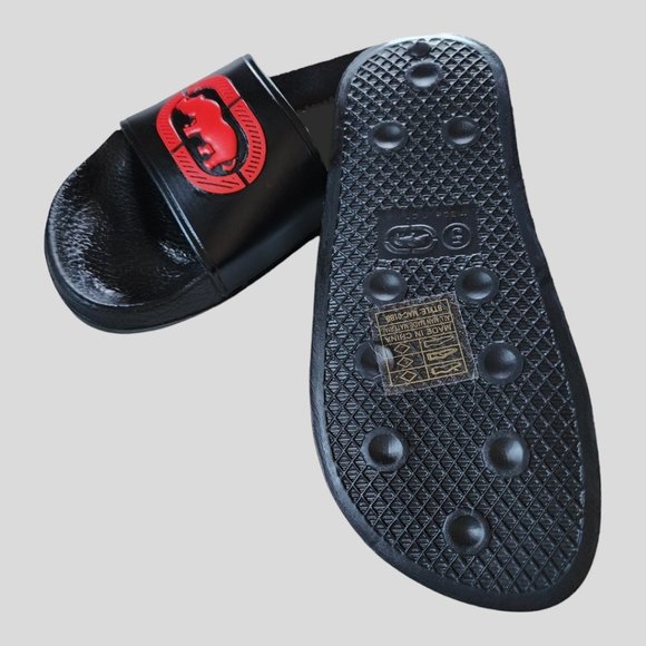 NWOT Youth ECKO UNLTD 3BLACK POOL BEACH SLOP ONS Size 5 - Picture 5 of 8